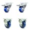 Service Caster 3 Inch Blue Polyurethane Swivel Top Plate Caster Lock Brakes 2 Rigid SCC, 2PK SCC-TTL20S314-PPUB-BLUE-2-R-2 - alternate 1
